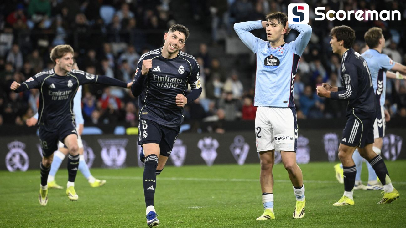 레알, 셀타 비고 원정서 2-1 승리...한 경기 덜 치른 바르셀로나 1점 차 추격